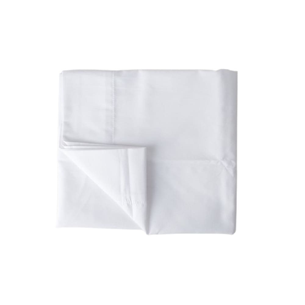 Pillowcase, T200, Single Pick 60/40, King 42x46, White